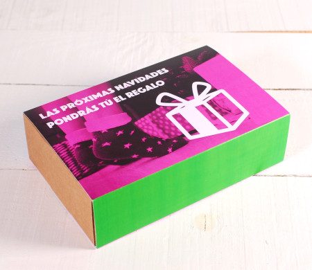 Postal box with customisable sleeve
