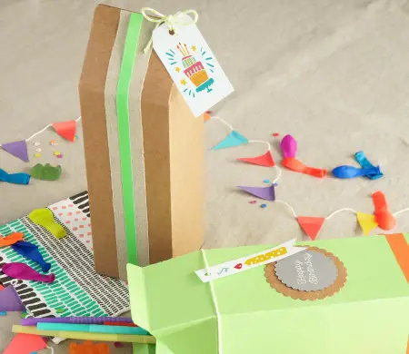 Milk carton shaped box for...
