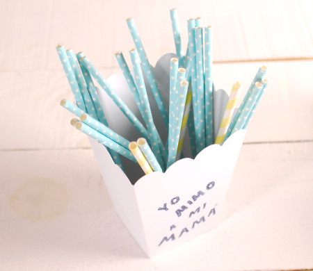 Boîte de pop-corn décorée
