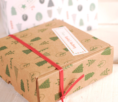 Caja de Navidad decorada Caja de Navidad decorada