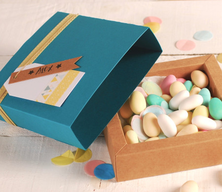 Square Sugared Almond Box | SelfPackaging