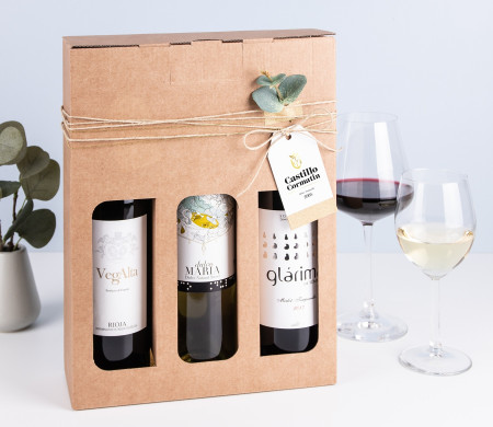 Scatola para pack de vinos