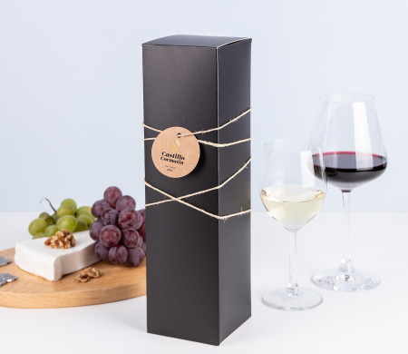 Scatola de vino negro mate