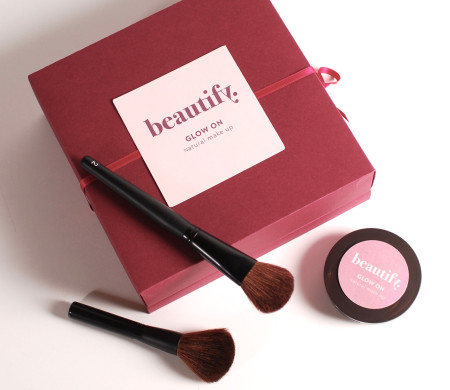 Scatola regalo da trucco rossa