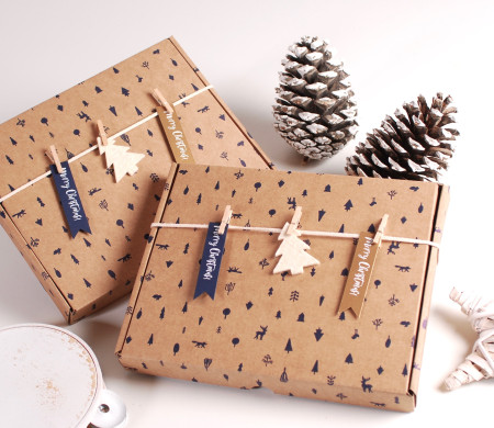 Christmas card gift box