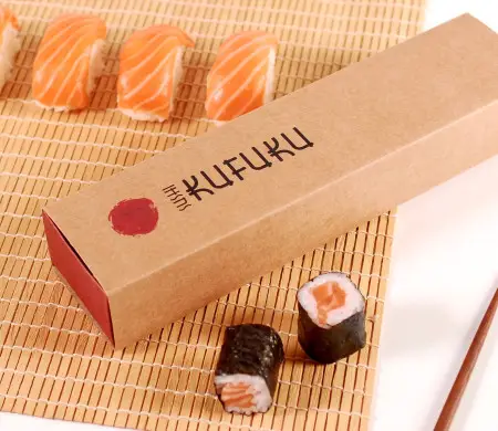 Caja alargada sushi