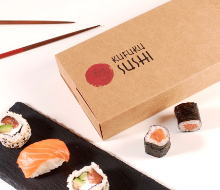 scatola sushi per due scomparti