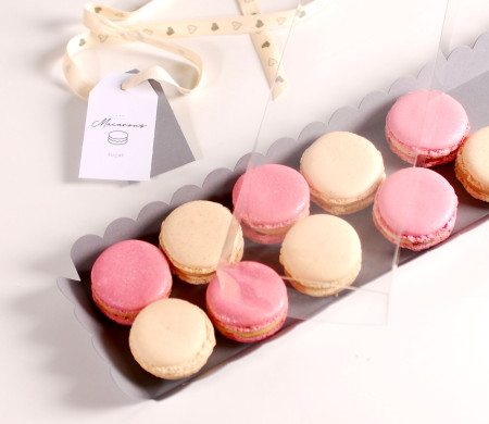 caja para macarons alargada con tapa transparente caja para macarons alargada con tapa transparente