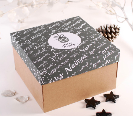 Box with lid for Christmas gifts