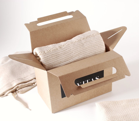 Caja picnic para ropa de cartón kraft Caja picnic para ropa de cartón kraft