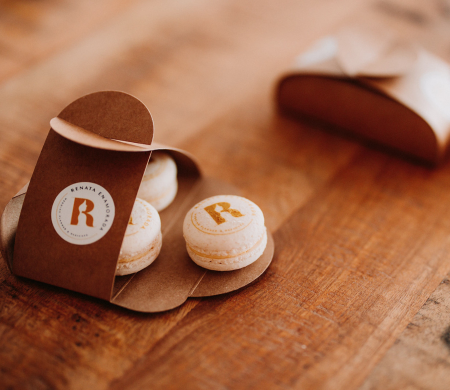Boîte de macarons spéciaux pour les mariages