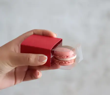 Caja unitaria para un macaron