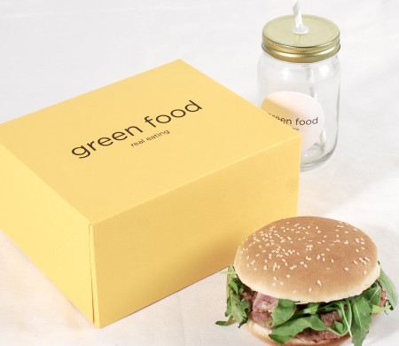 Caja de alimentación take away para hamburguesas Caja de alimentación take away para hamburguesas