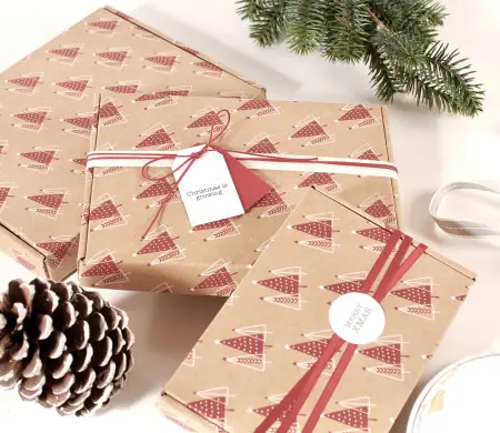 Caja de envío plana con...