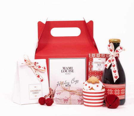 Christmas cardboard picnic box