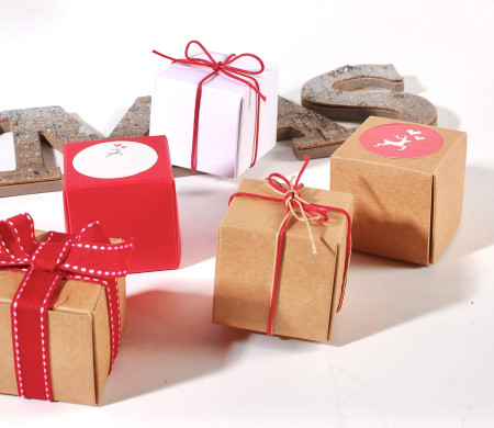 Würfelbox für weihnachtliche Details