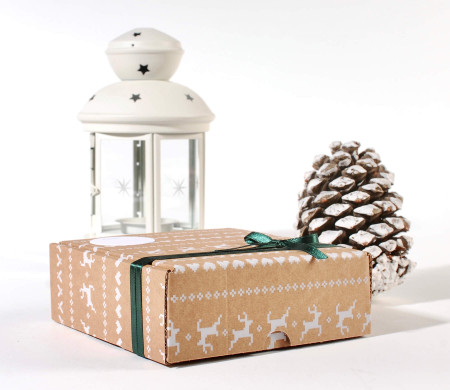 Boîte d'expédition de Noël...