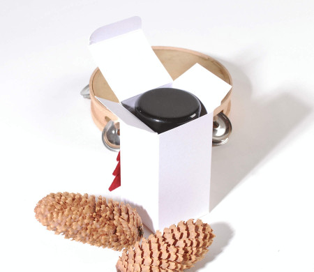 Caja alargada navideña tipo perfume