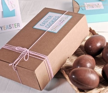 Cajas de cartón para huevos de chocolate