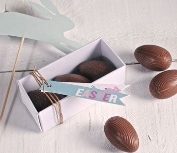 Rechteckige Schachteln für Schokolade-Eier