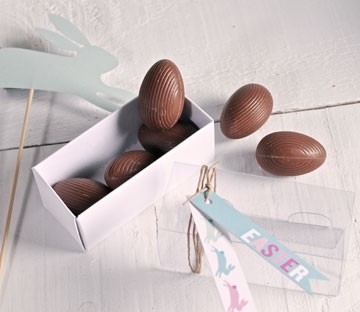 Rechteckige Schachteln für Schokolade-Eier