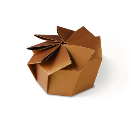 Originale Scatola Regalo con Pieghe a Forma di Fiore
