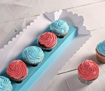 Cajas rectangulares para cupcakes