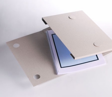 Cardboard folder for company briefings
