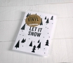 Adesivo decorativo in vinile "Let it snow"