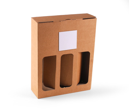 Caja para Vinos ¡Muy Resistente, para Dos o Tres Botellas!