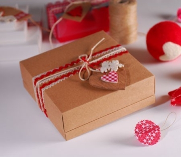 Caja bonita para regalo de Navidad