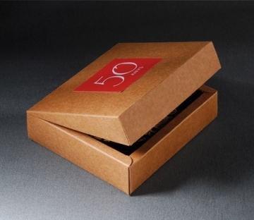 Square cardboard gift box