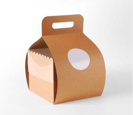 Box for Cakes and Pies, with a Handle and Lid