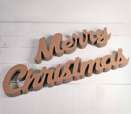 Letras de cartón Merry Christmas