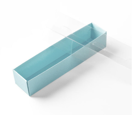 Caja para Macarons con Faja transparente