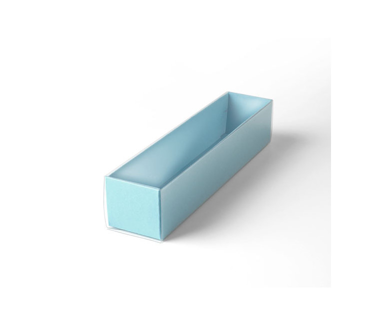 Macaron box with a Clear Plastic Strip