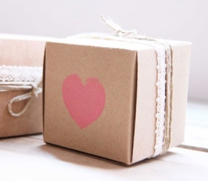 Schachtel für kleine Hochzeitsgeschenke