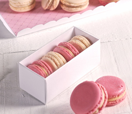 Scatole per macaron con coperchio trasparente | SelfPackaging