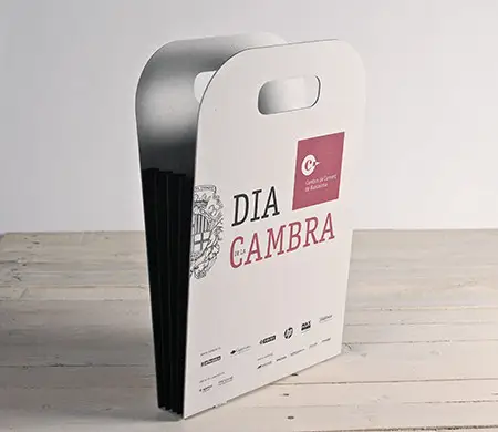 Cardboard bag with print