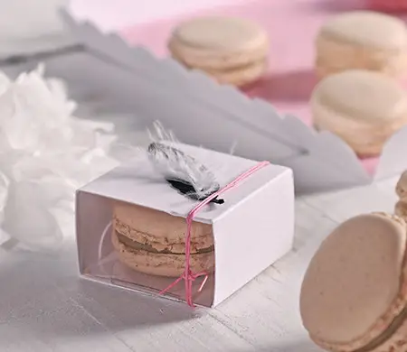 Cajas para entregar un macaron
