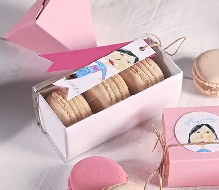 Rectangular macaron box