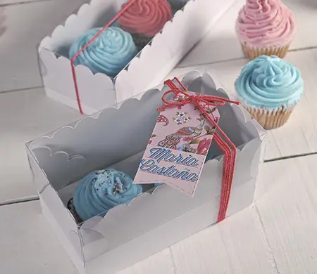 Cajas altas para dos cupcakes