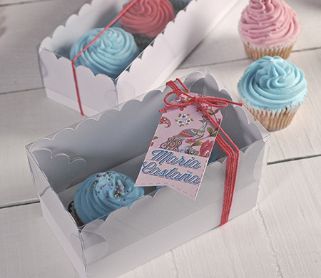Boîtes Hautes pour deux Cupcakes Boîtes Hautes pour deux Cupcakes