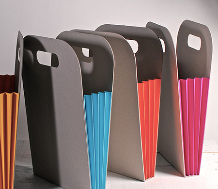 Cardboard Bags with Colored Gussets | Event Packaging Solution