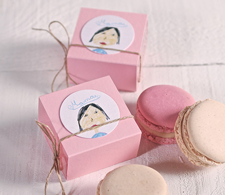 Cajas para Un Macaron Individual Cajas para Un Macaron Individual
