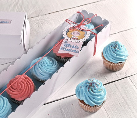 Rectangular boxes for 5 cupcakes