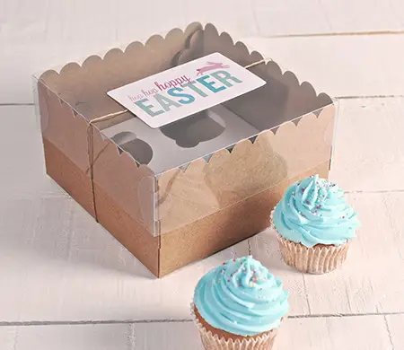 Cajas altas para 4 cupcakes