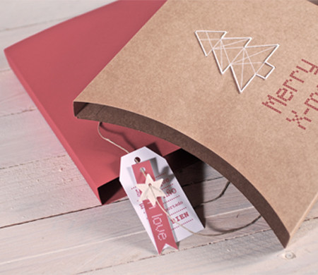 Scatola Regalo con Decorazione Cucita | Packaging Natalizio