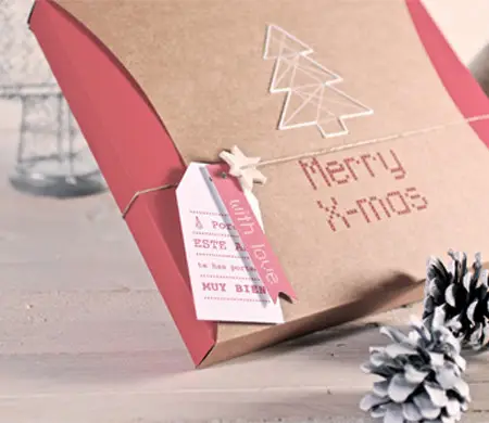 Coser cajas para regalar