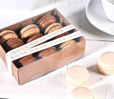 Caja Cuadrada para Macarons Caja Cuadrada para Macarons